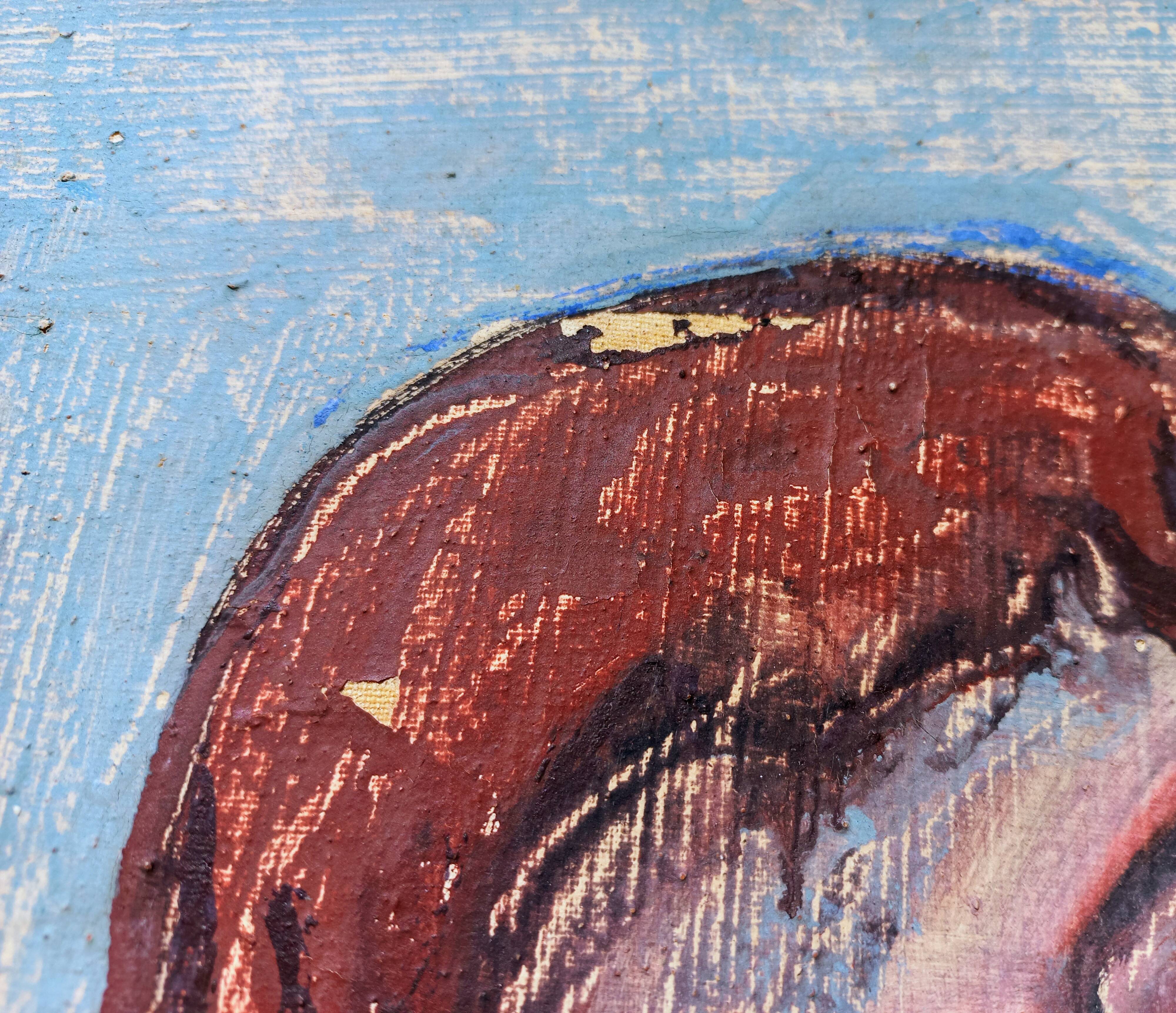 Figures nues de peinture à l’huile surréaliste