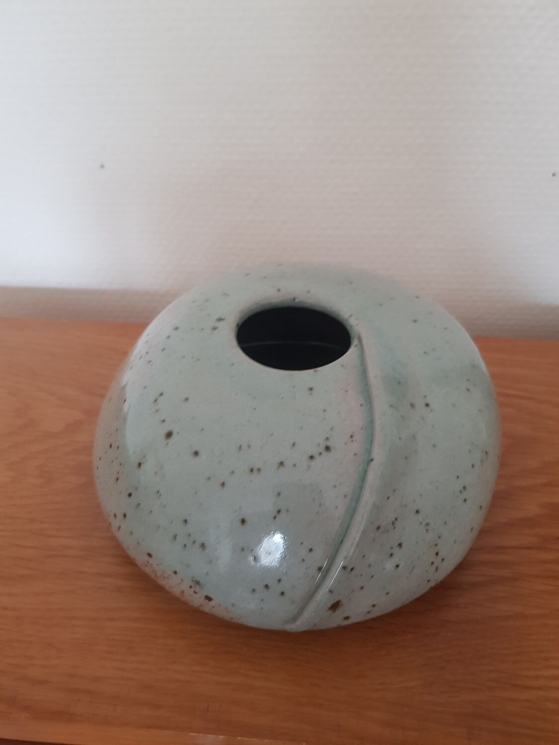 Signed ceramic vase
