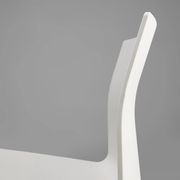 Mid-century white design chair with metal frame and plastic seat, Belgium