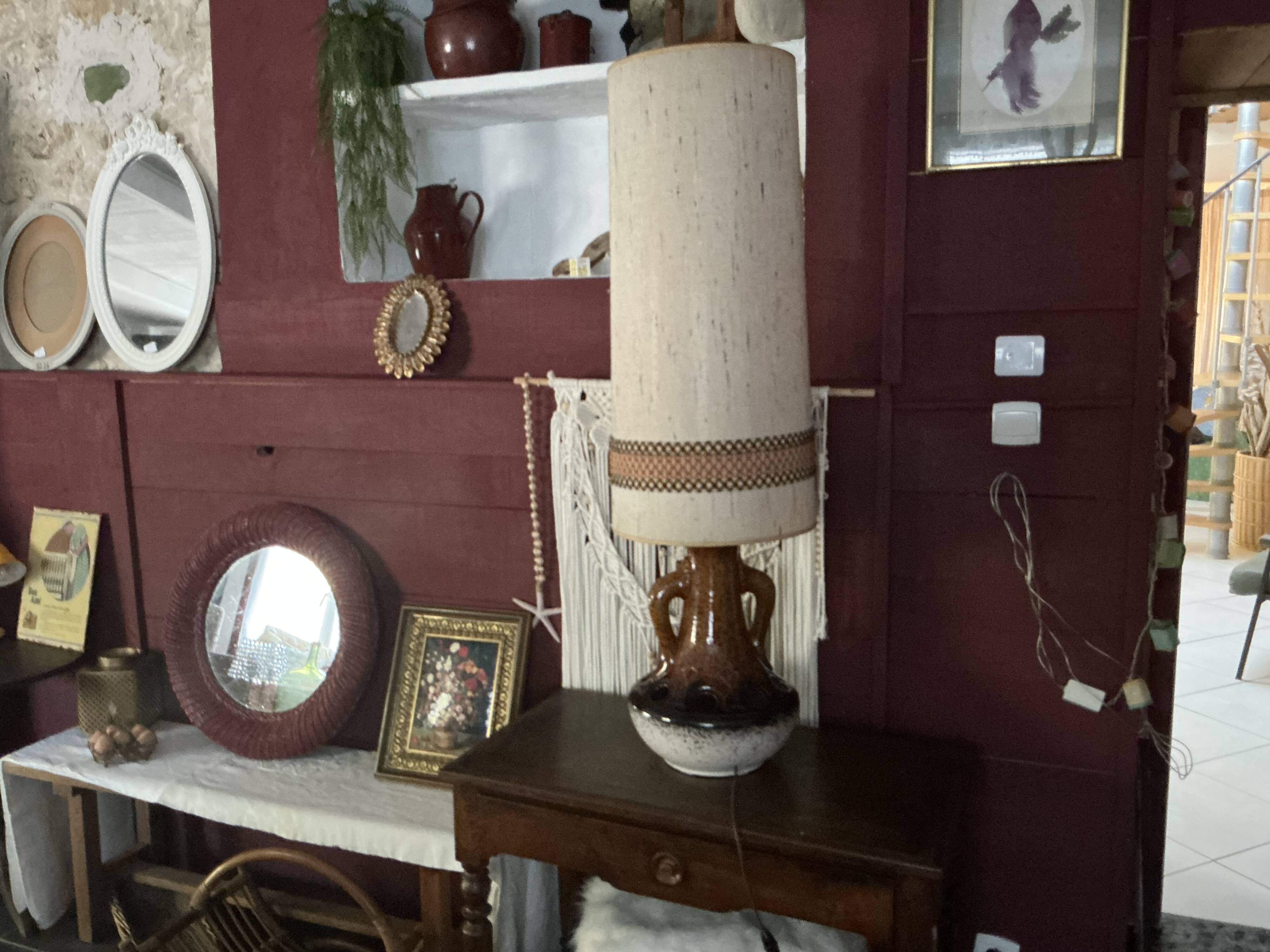 Lampe de sol vintage en céramique