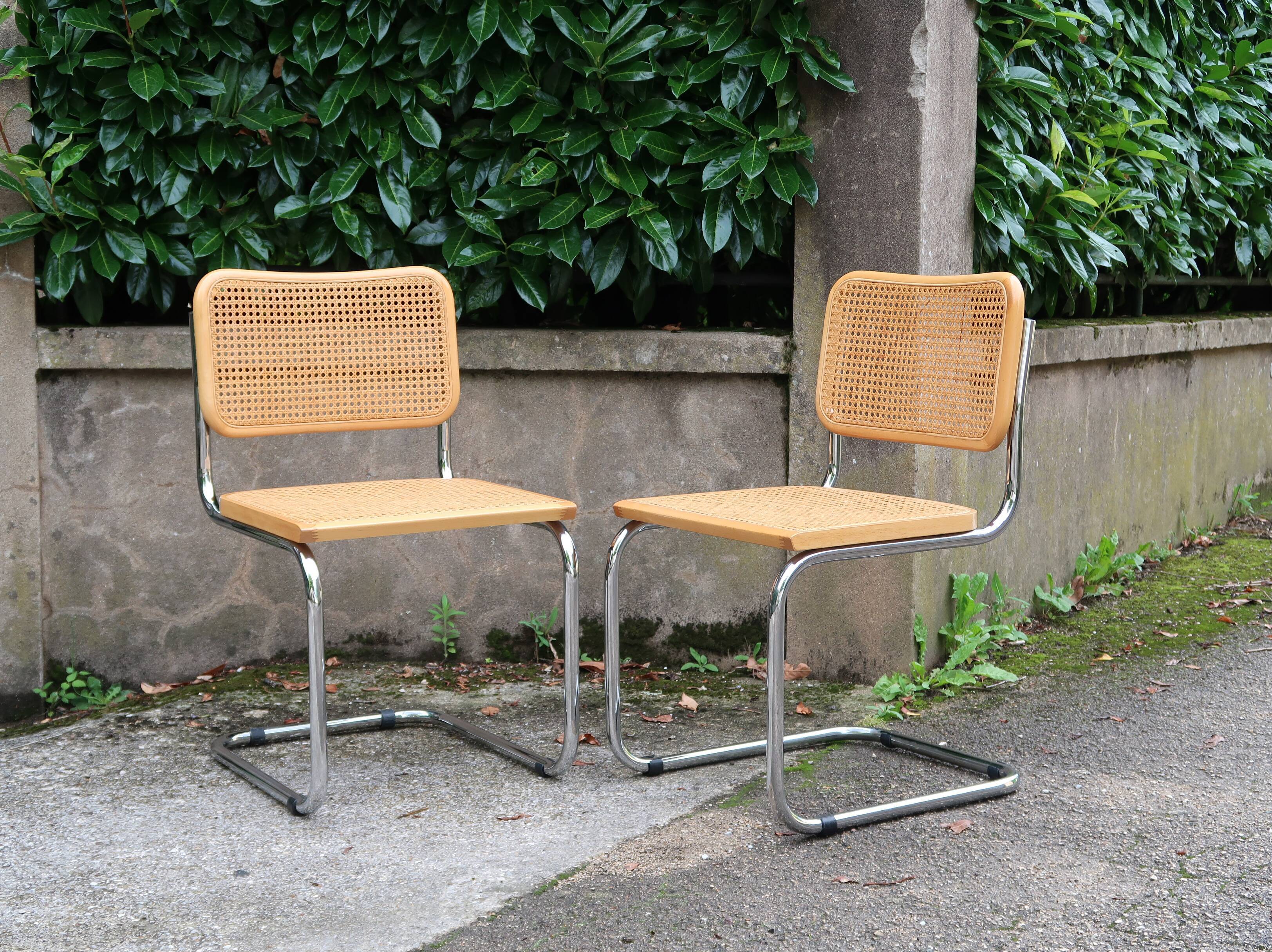 Paires de chaises B32 de Marcel Breuer