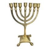 Seven-branched menorah in bronze