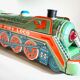 Metal toy vintage locomotive