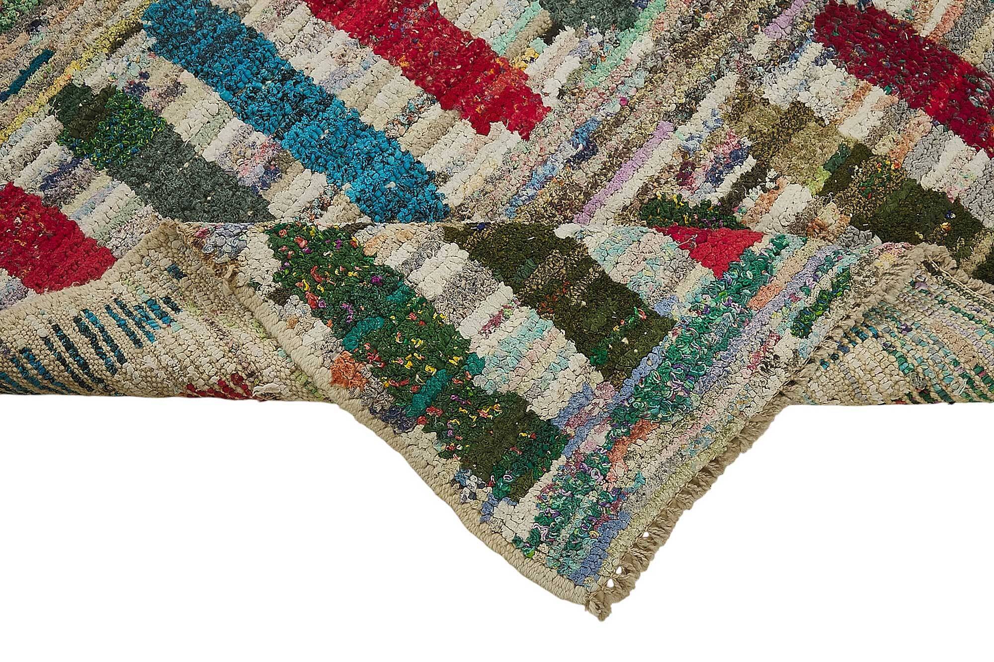 Handwoven Turkish Recycled Boho Rug 176 cm x 275 cm