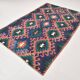 5x8 Blue & Red Geometric Style Vintage Kilim Rug, 158x238Cm