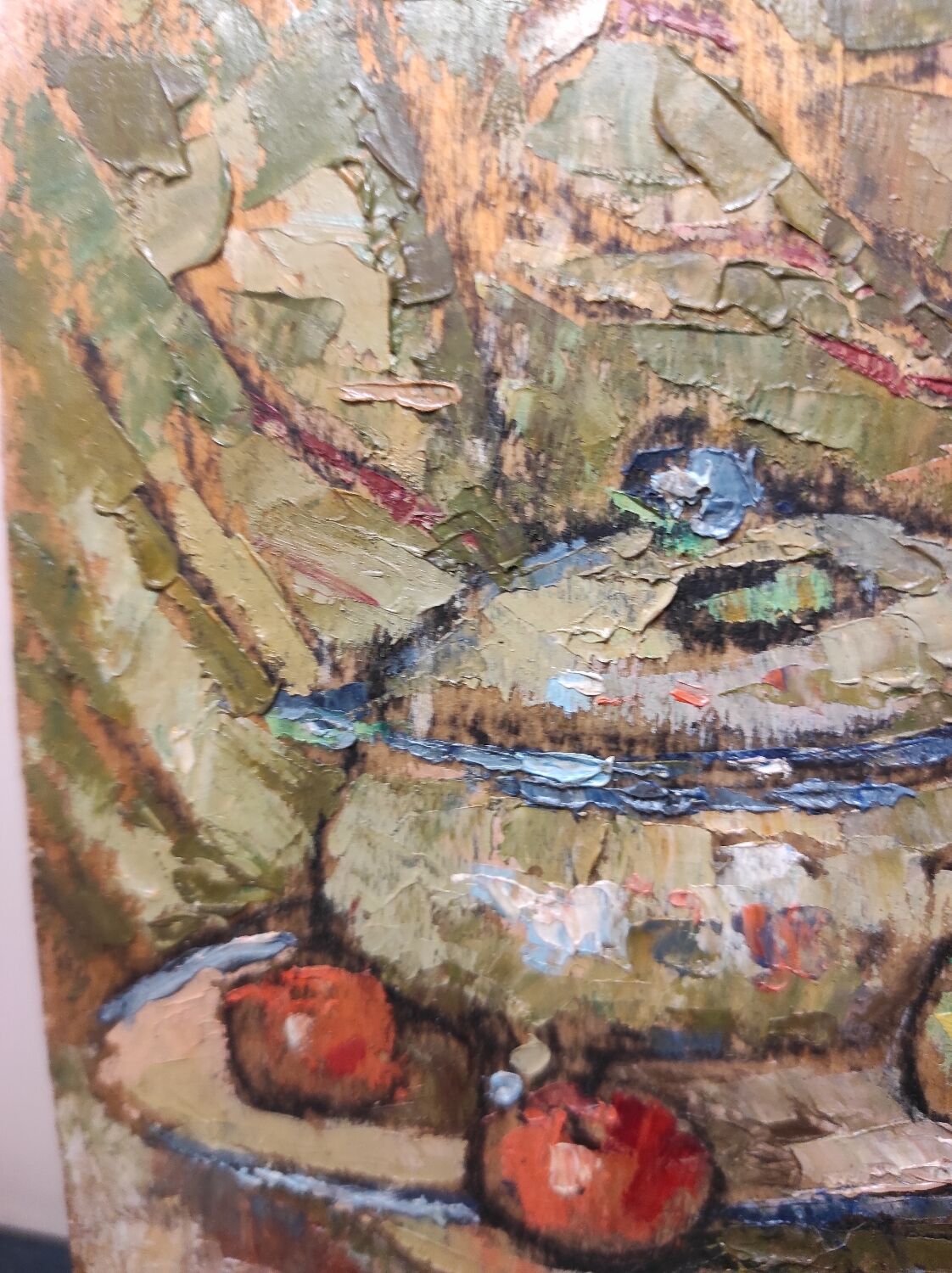 Still Life with Apples Oil on Panel 30s