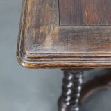 Antique Beech Card/Game Table, Czechoslovakia