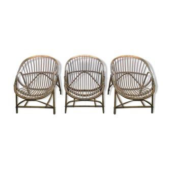 Rattan basket chairs