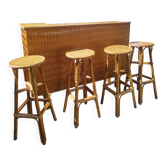 Bar rotin vintage