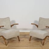 Model 410 Armchairs by Jindřich Halabala for UP Závody, Czechoslovakia, 1930s, Set of 2