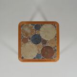 Coffee table with ceramic work by Tue Poulsen for Haslev Møbelsnedkeri, 1960s