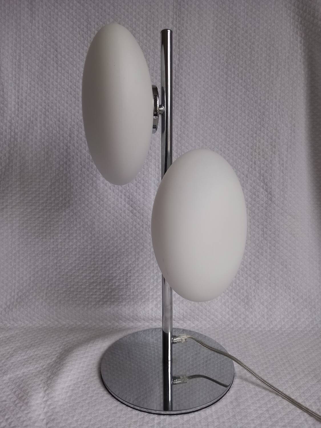 Italian design lamp Fabas Luce – Double adjustable pebble – Chrome &