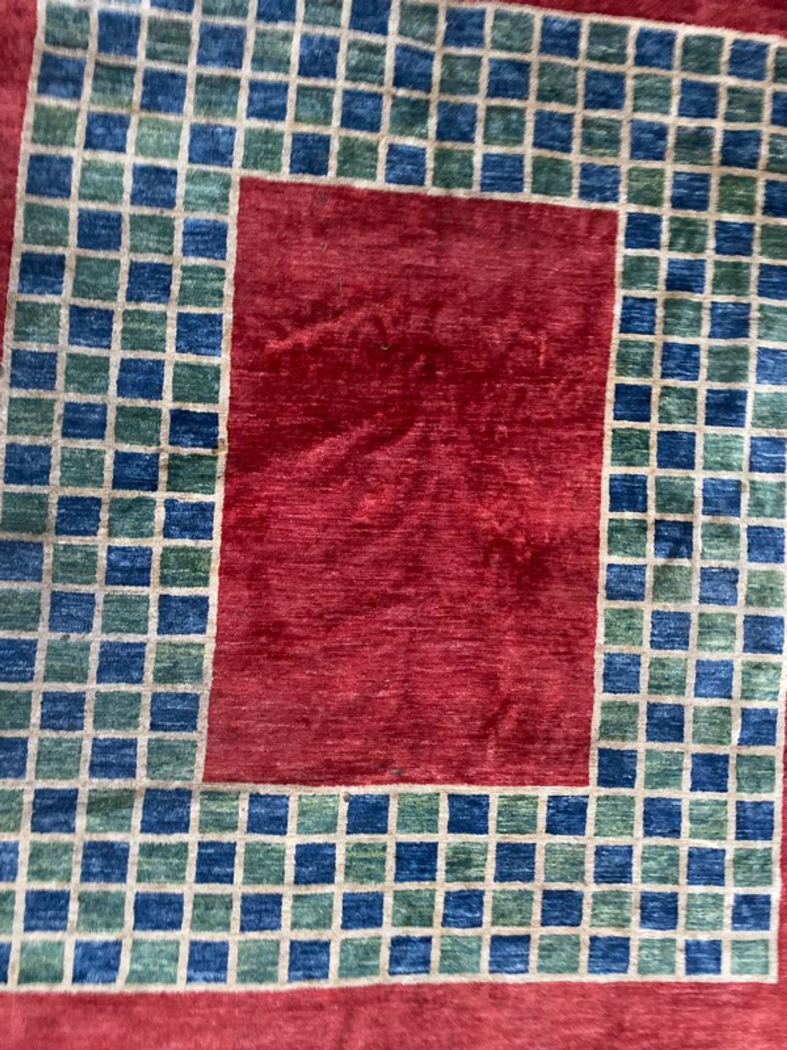Contemporary carpet design, Persian Gabbeh 225x256 cm