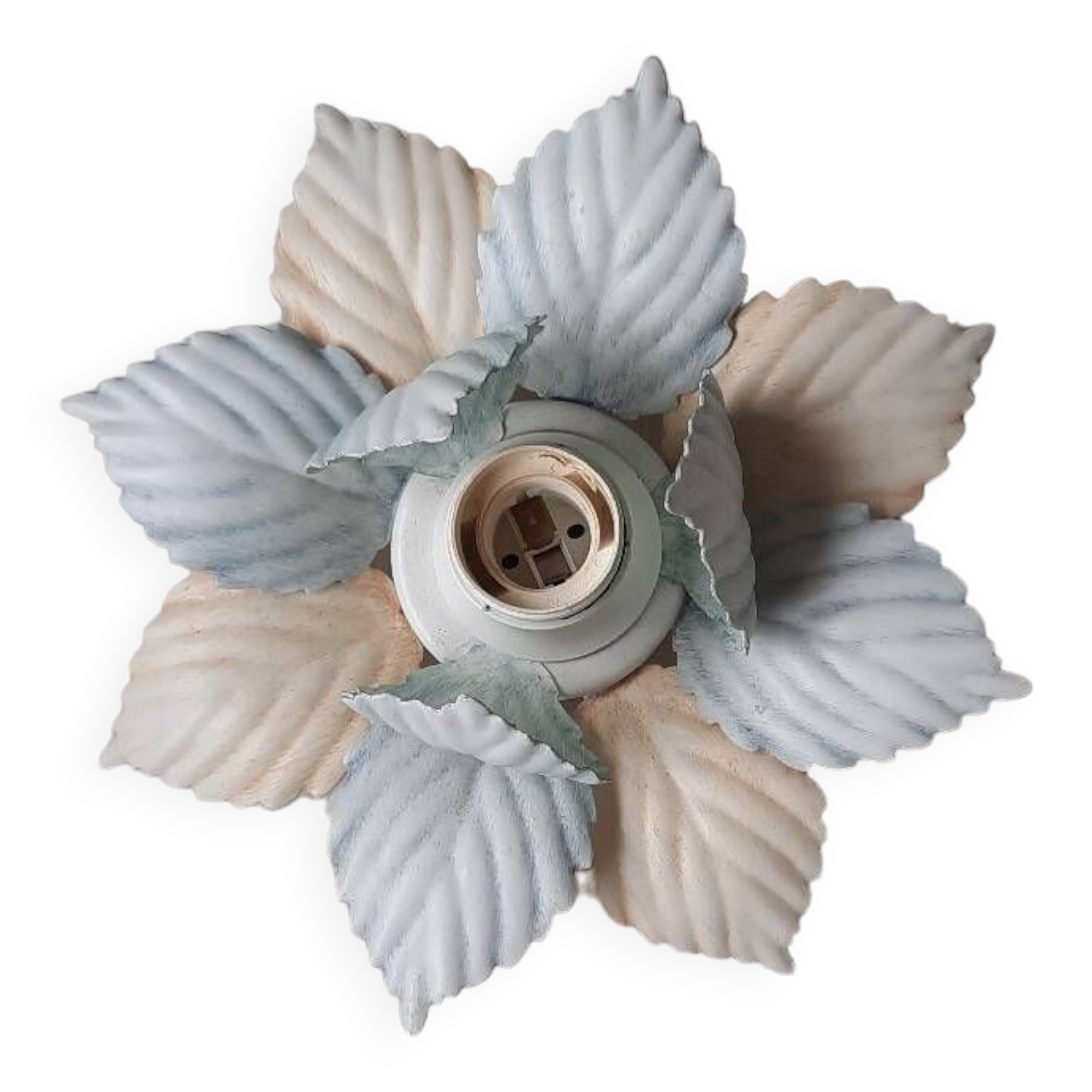 Metal flower wall light