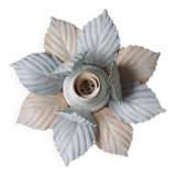 Metal flower wall light