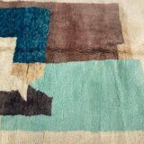 Handmade traditional beni ourain rug, size 150/250 cm.