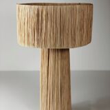 Raffia table lamp