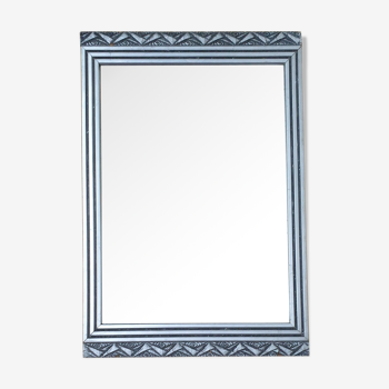 Miroir Art Déco argenté