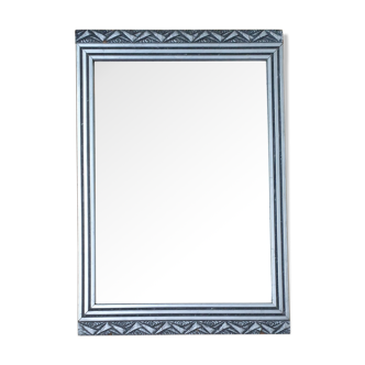 Silver art deco mirror