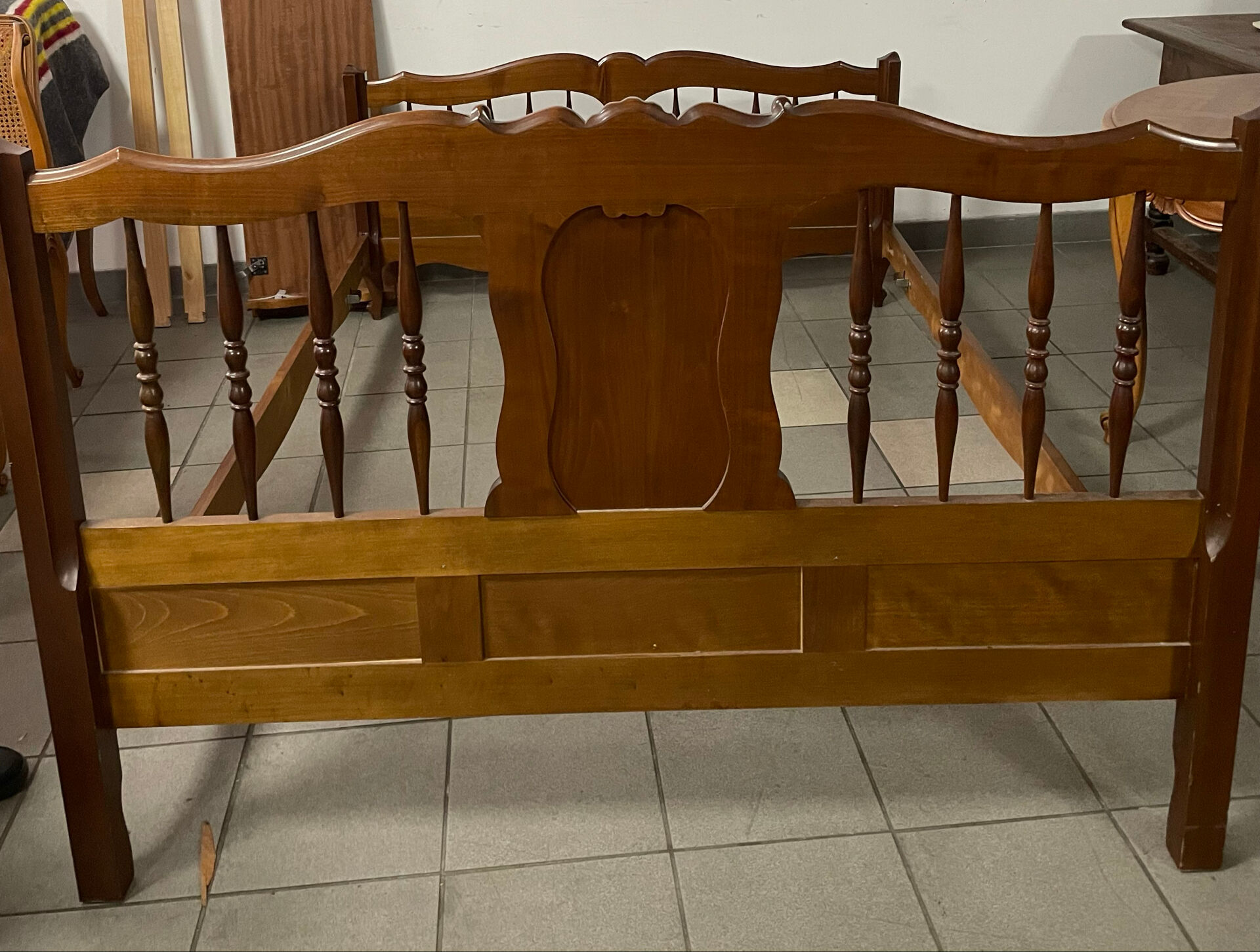 Cadre de Lit , ancien en bois