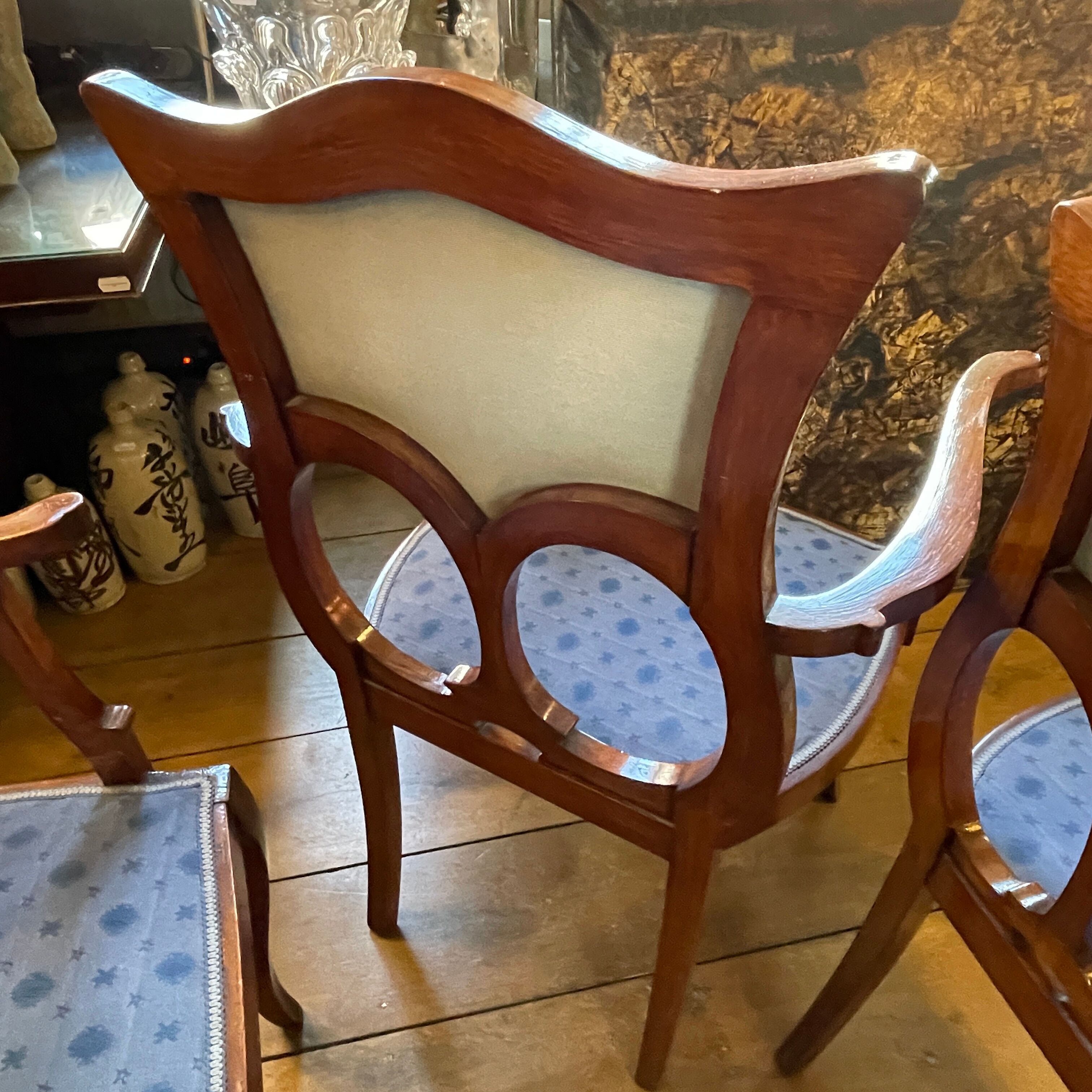 Art nouveau lounge set, 1 sofa + 2 armchairs + 2 chairs, ca 1900