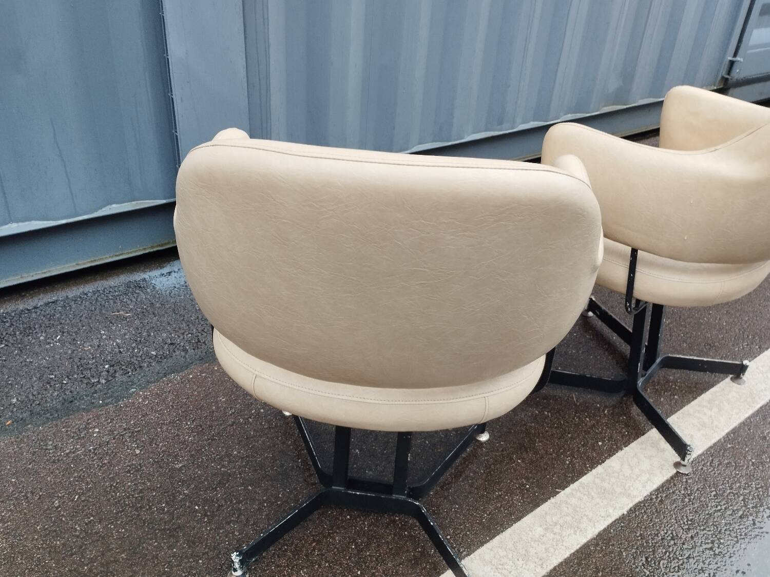 Pair of vintage antique armchairs