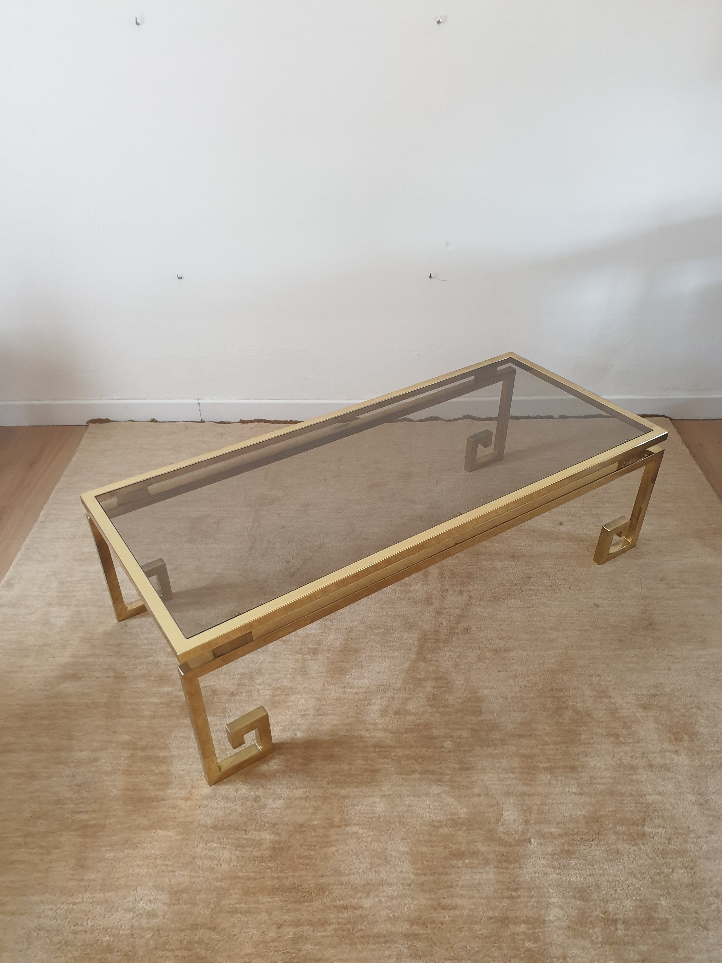 Brass coffee table
