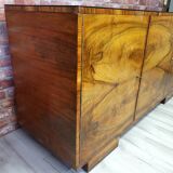 Renovated sideboard mid century, art deco, 1960s Poland