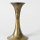 Pair of Midcentury brass candlesticks, flared shape.