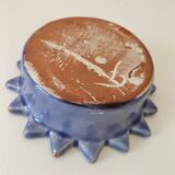 Handcrafted blue earthenware pocket emptier