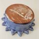 Vide-poche artisanal en faïence bleue