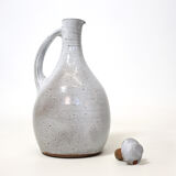 Jeanne and Norbert Pierlot, pitcher and cork in enamelled stoneware, 26cm.