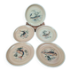 Set of 5 vintage Granville plates, fish design.