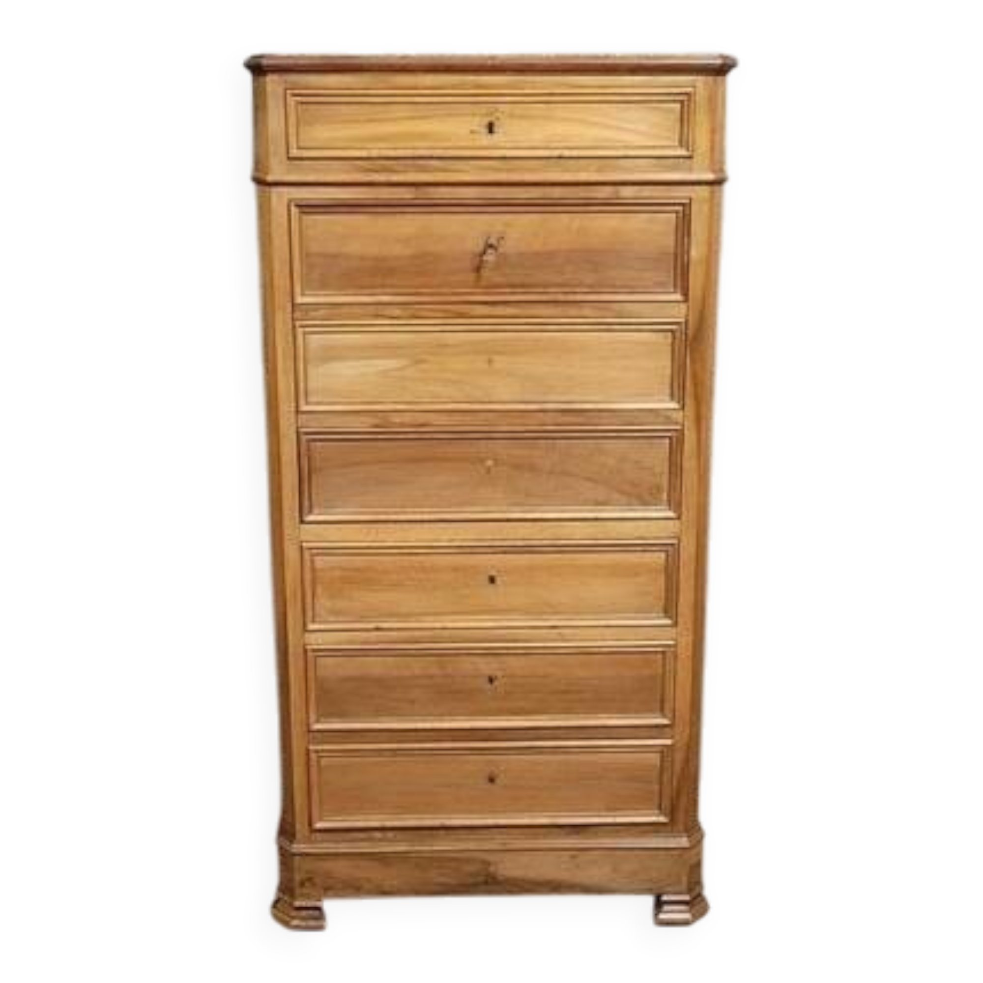 Napoleon III period secretary in a faux walnut chest of drawers