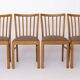 Set of 4 Mid-Century Beech Dining Chair by Stöss, Germany, 1950s–60s – Grey