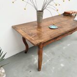 19th century walnut drapery table 2m1