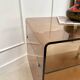 Smoked plexiglass coffee table