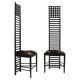 Mid-Century Modern Mackintosh "292 Hill House 1" Italian Pair of Ashwood Chairs