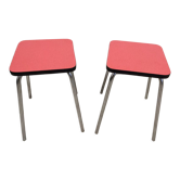 Tabourets en formica vintage