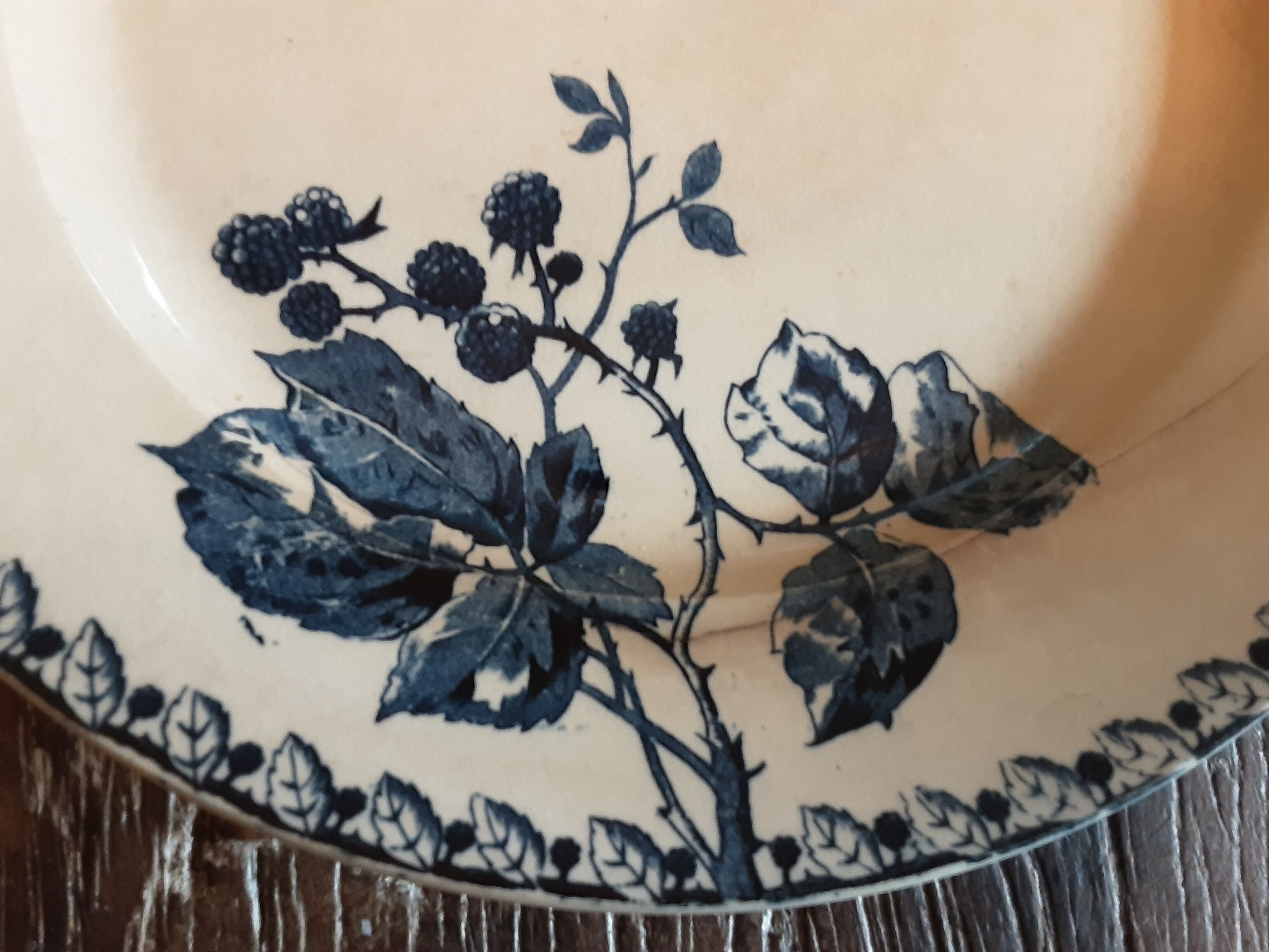Ancient round iron earth dish