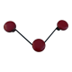 Vintage black and red metal wall coat rack