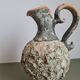 Brutalist terracotta pitcher vase signed / 1970 / ceramic / vintage
