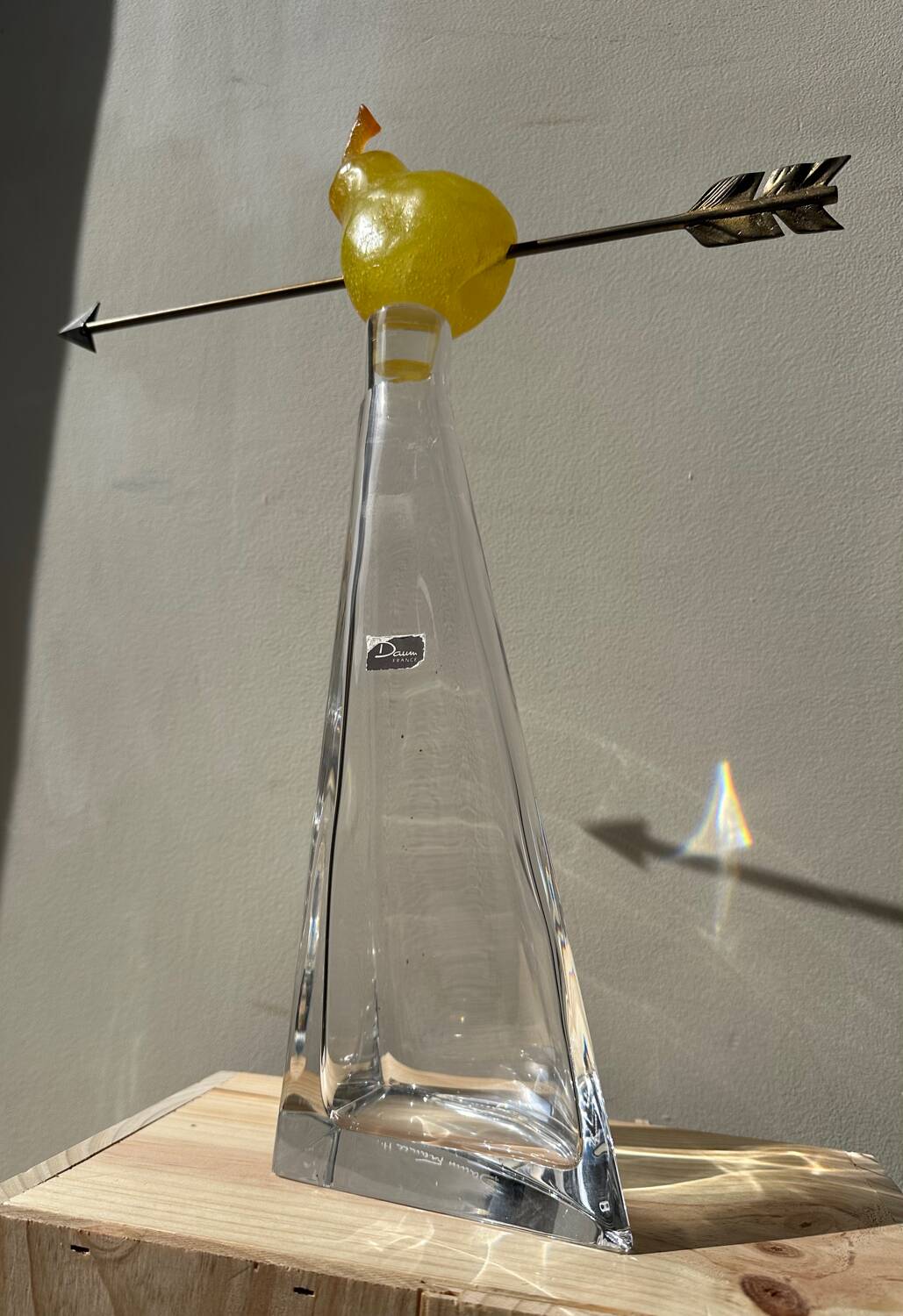 Daum France Crystal Pear Whiskey Decanter Numbered Hilton Mac Connico