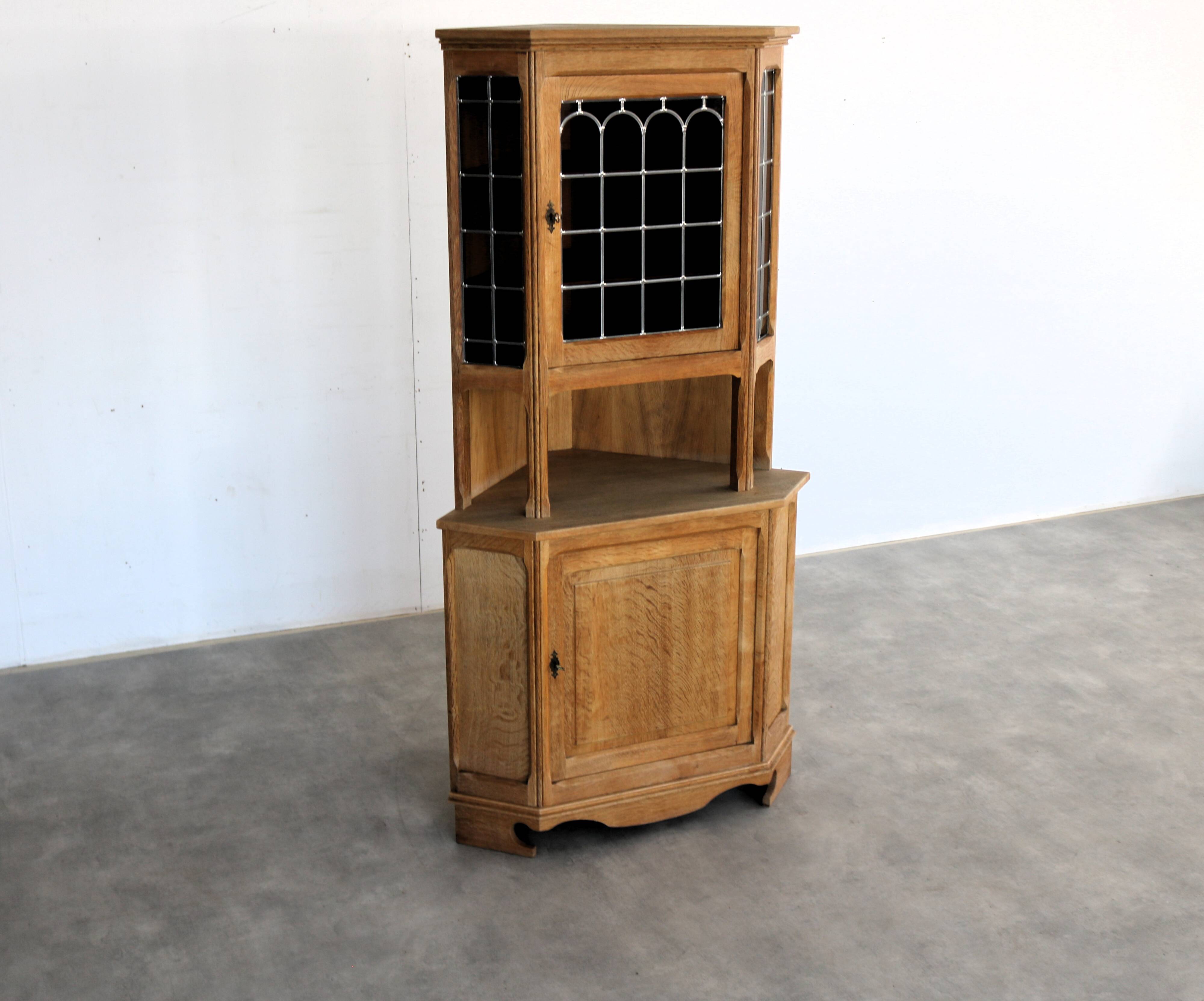 Brutalist display cabinet | corner cabinet | 1960s | Danish