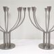 Pair of metal candlesticks model Stockholm design Hagberg Ikea vintage
