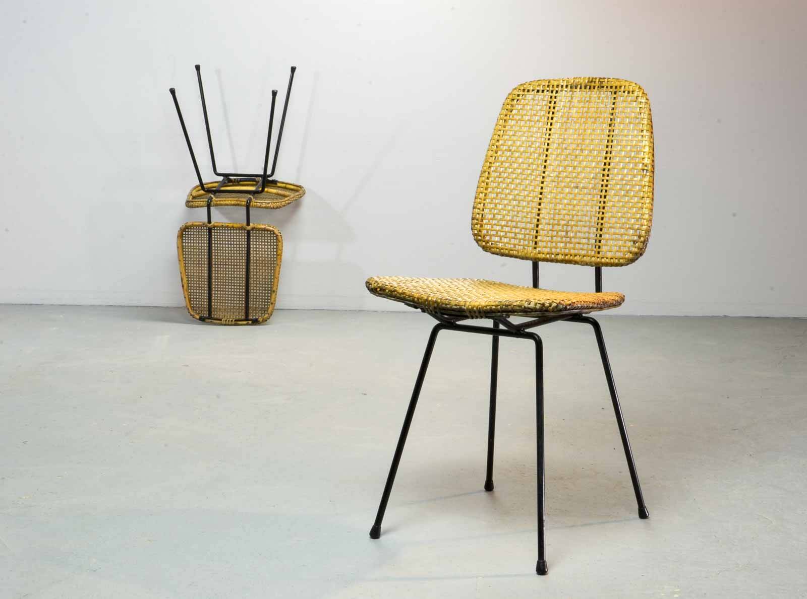 Cane Dutch Design Side Chairs