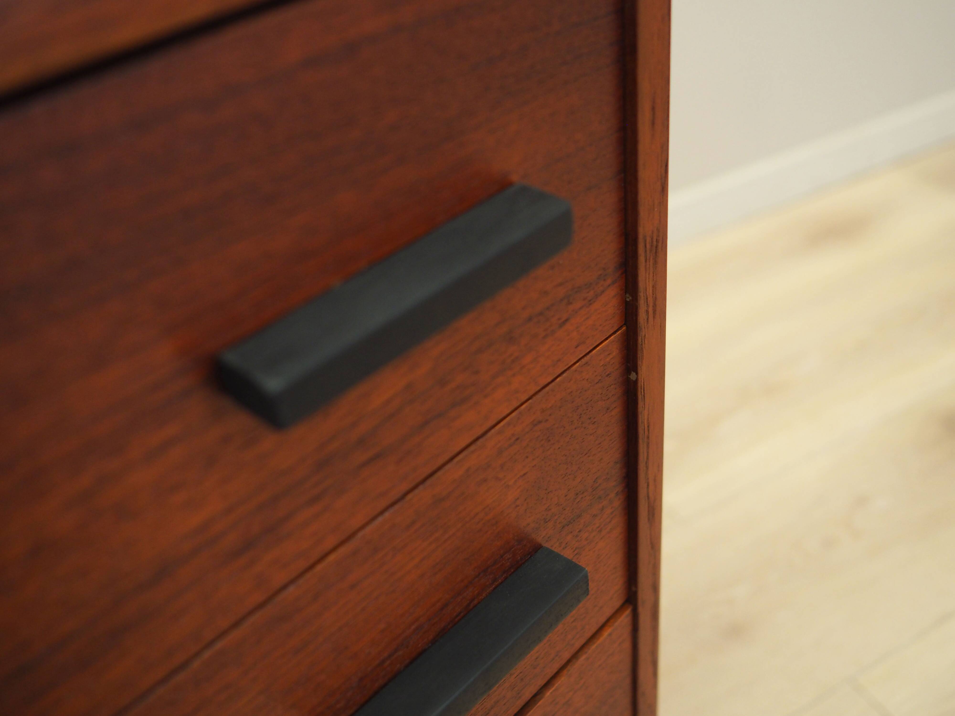 Teak chest of drawers, Danish design, 1980s, production: Denmark