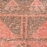 3X12 Turkish Vintage Red Brown Classic Runner Rug, 91x362Cm