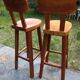 Pair of bar stools, mountain style