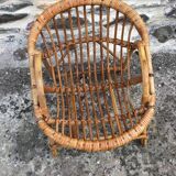 Childrens rattan chair